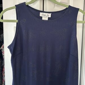 Sleeveless navy blue dress. Only worn 1 or 2 times